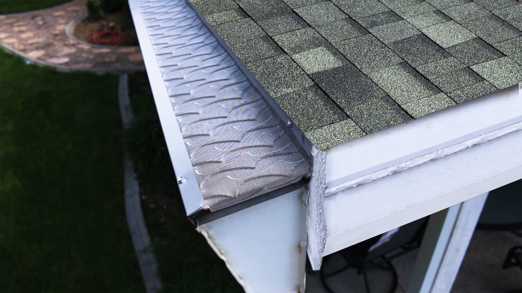 Superior 5” Style Gutter Guard Sample, 8” long Superior Gutter Guard